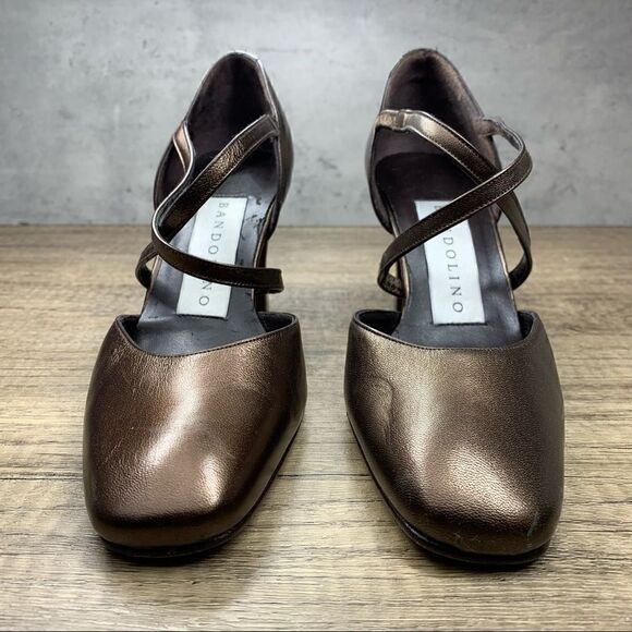 Bandolino~Women’s Brown/Rust~Leather Heels~Size 7M - Picture 3 of 10